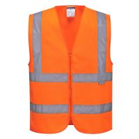 PORTWEST HI-VIS C375 / Kamizelka odblaskowa zapinana na zamek