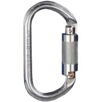 FALL SAFE FS 33500 / Karabinek owalny ze stali, blokada bezpieczeństwa typu twist lock FALL SAFE FS 33500 / Karabinek owalny ze stali, blokada bezpieczeństwa typu twist lock