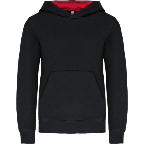 KARIBAN VINTAGE K453 / Bluza dziecięca z kontrastowym kapturem