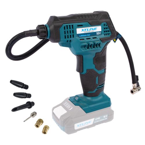 XTLINE XT102775 / Kompresor bezprzewodowy 18 V, akcesoria