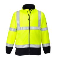 PORTWEST HI-VIS MODAFLAME FR31 / Bluza zapinana na zamek, odblaskowa, trudnopalna, polarowa, antystatyczna