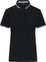 DAIBER JN 1305 / Koszulka polo damska z kontrastowymi paskami