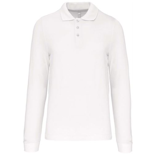KARIBAN VINTAGE PIQUE K243 / Męska koszulka polo z długim rękawem