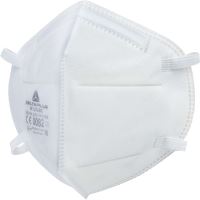 DELTA M1202B / Półmaska oddechowa FFP2 bez zaworu, składana pionowo, 30 szt. w opakowaniu - biała, regulowana