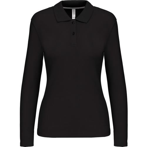 KARIBAN VINTAGE PIQUE K244 / Koszulka polo damska z długim rękawem