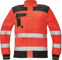 CERVA KNOXFIELD HI-VIS / Kurtka robocza odblaskowa 2 w 1 ze stójką